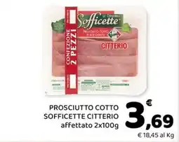 Conad Margherita Prosciutto cotto Sofficette Citterio offerta