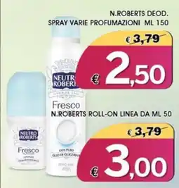 Deter Shop Neutro Roberts deodorante spray fresco offerta