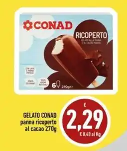 Conad Margherita Gelato Conad panna ricoperto al cacao offerta