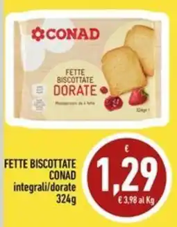 Conad Margherita Fette Biscottate Conad offerta