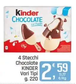 Ottimo Market Kinder Chocolate Ice Cream offerta