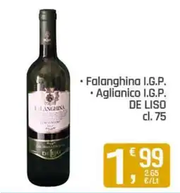 Ottimo Market Falanghina I.G.P. Aglianico I.G.P. De Liso offerta
