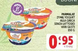Deco Market Parmalat Zymil yogurt alla greca senza lattosio offerta