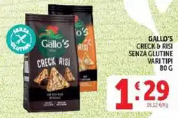 Deco Market Gallo's creck risi senza glutine offerta
