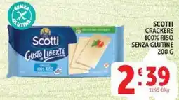 Deco Market Scotti Gusto Libertà Crackers 100% Riso offerta