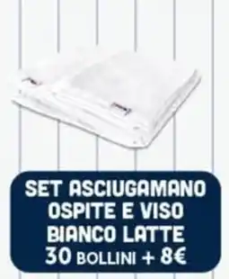 Ottimo Market Set asciugamano ospite e viso bianco latte offerta