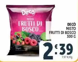 Deco Market Decò frutti di bosco misto offerta