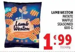 Deco Market Lamb Weston patate waffle seasoned offerta