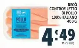 Deco Market Decò controfiletto di pollo offerta