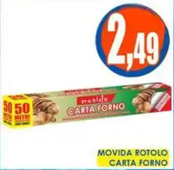 Giunigor Movida carta forno offerta