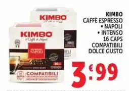 Deco Market Kimbo Caffè Espresso Napoli Intenso offerta