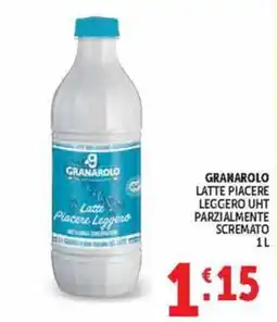 Deco Market Granarolo Latte Piacere Leggero UHT Parzialmente Scremato offerta