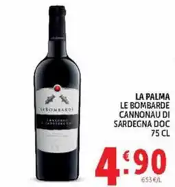Deco Market La Palma Le Bombarde Cannonau di Sardegna DOC offerta