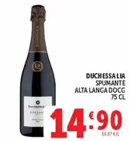 Deco Market Duchessa Lia spumante alta langa docg offerta