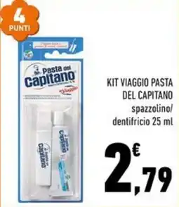 Conad Margherita Kit viaggio pasta del capitano offerta