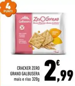 Conad Margherita Cracker zero grano Galbusera offerta