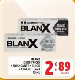 Deco Market Blanx dentifricio sbiancante black offerta