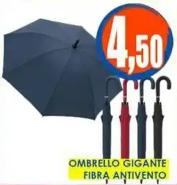 Giunigor Ombrello gigante fibra antivento offerta