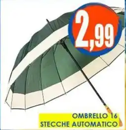 Giunigor Ombrello 16 stecche automatico offerta
