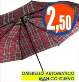 Giunigor Ombrello automatico manico curvo offerta