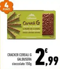 Conad Margherita Cracker cereali g galbusera cioccolato offerta