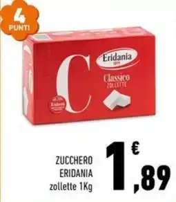 Conad Margherita Zucchero Eridania zollette offerta