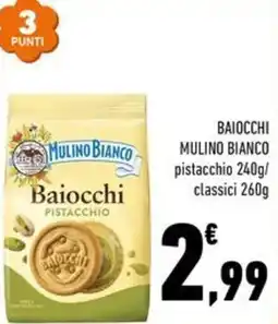 Conad Margherita Baiocchi pistacchio Mulino Bianco offerta