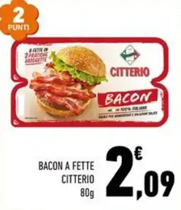 Conad Margherita Bacon a fette Citterio offerta