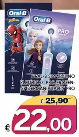 Deter Shop Oral-B spazzolino elettrico pro frozen-spiderman vitality pro offerta
