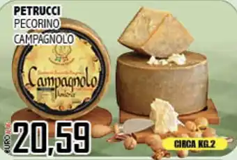 Big Food Petrucchi pecorino campagnolo offerta
