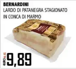 Big Food Lardo di Patanegra Stagionato in Conca di Marmo Bernardini offerta