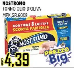 Big Food Tonno olio d'oliva Nostromo offerta
