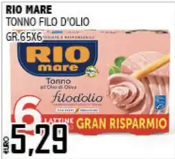 Big Food Rio mare Tonno filo d'olio offerta