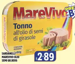 Big Food Tonno MareVivo all'olio di semi di girasole offerta