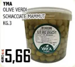 Big Food Olive verdi schiacciate mammut YMA offerta