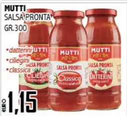 Big Food Mutti salsa pronta offerta