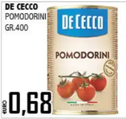 Big Food De Cecco pomodorini offerta