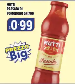 Big Food Mutti passata di pomodoro offerta