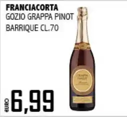 Big Food Francia corta Gozio grappa pinot barrique offerta