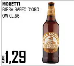 Big Food Moretti Birra Baffo d'Oro offerta