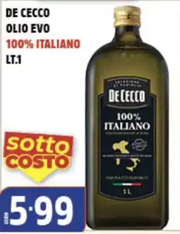 Big Food Olio Evo De Cecco offerta