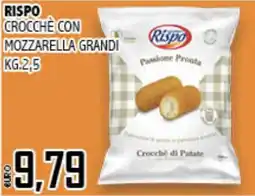 Big Food Rispo crocchè con mozzarella grandi offerta