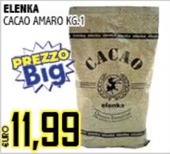 Big Food Cacao amaro Elenka offerta
