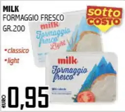 Big Food milk Formaggio fresco offerta