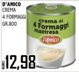 Big Food Crema ai 4 Formaggi maxiresa D'Amico offerta