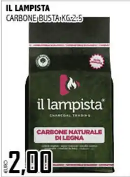 Big Food Carbone naturale di legna il lampista offerta