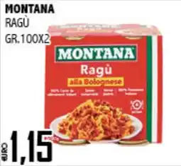Big Food Montana Ragù alla Bolognese offerta