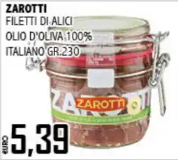 Big Food Filetti di alici Zarotti offerta