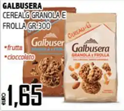 Big Food Galbusera granola e frolla offerta