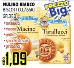 Big Food Tarallucci Mulino Bianco offerta